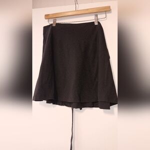 Brandy Melville wrap around mini skirt Black